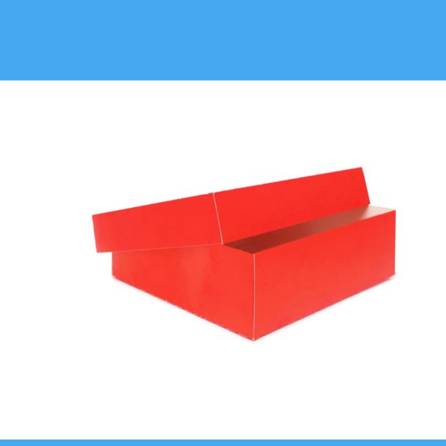 Two Pieces Box made with Material Reciclado -  Smooth RED or PolkaDot Color